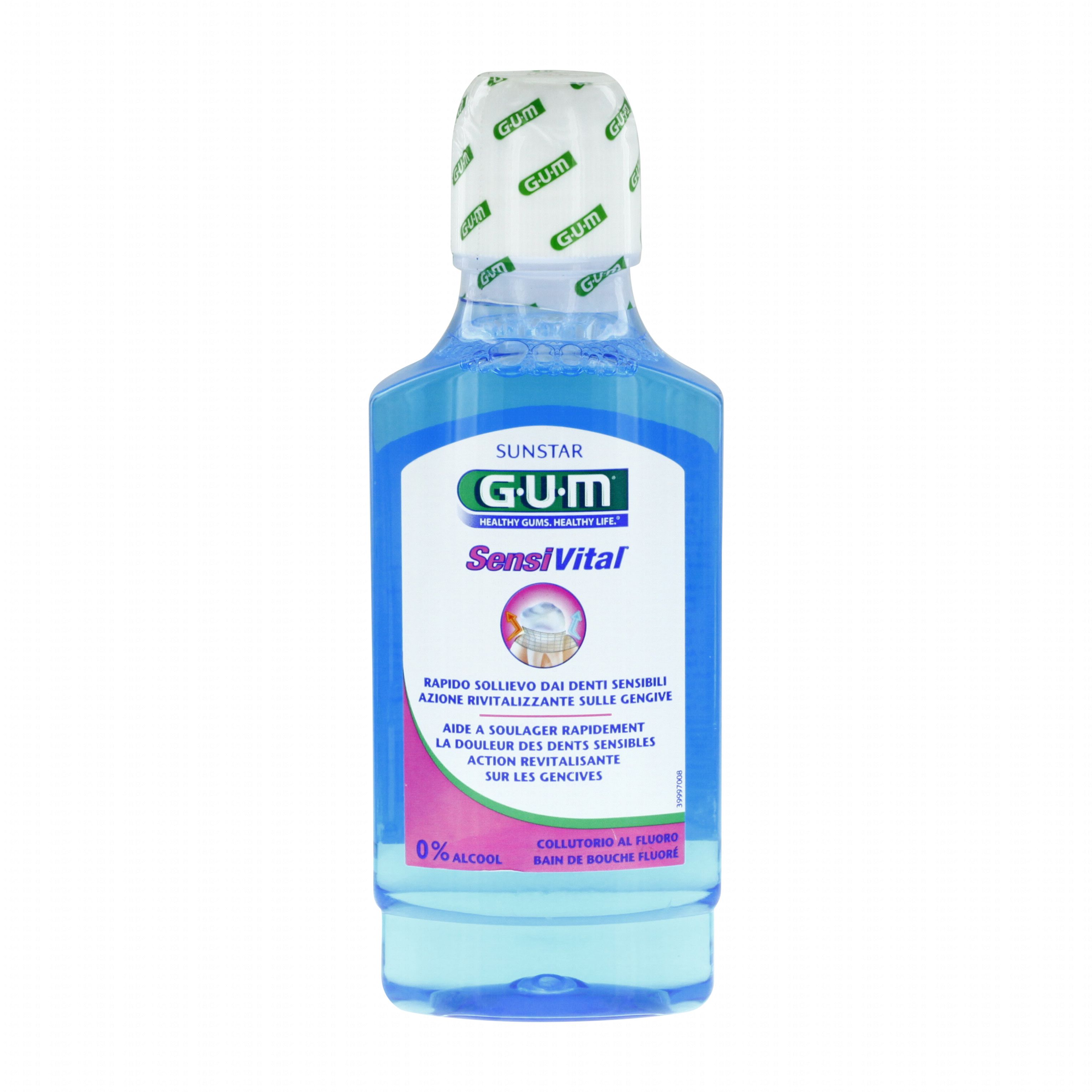 GUM Sensivital bain de bouche fluoré flacon 300ml Pharmacie en ligne