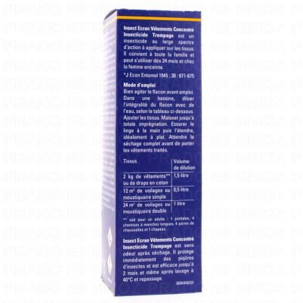 INSECT ECRAN Concentré insecticide vêtements flacon 200ml Pharmacie