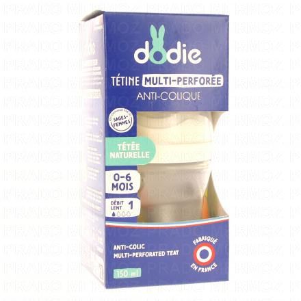 DODIE Biberon Tétine Multi-Perforée 0/6 mois 150ml (terracotta)