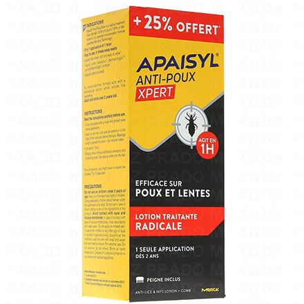 Apaisyl Xpert 100 Radical Lentes Poux Flacon 0ml Peigne Pharmacie En Ligne Prado Mermoz