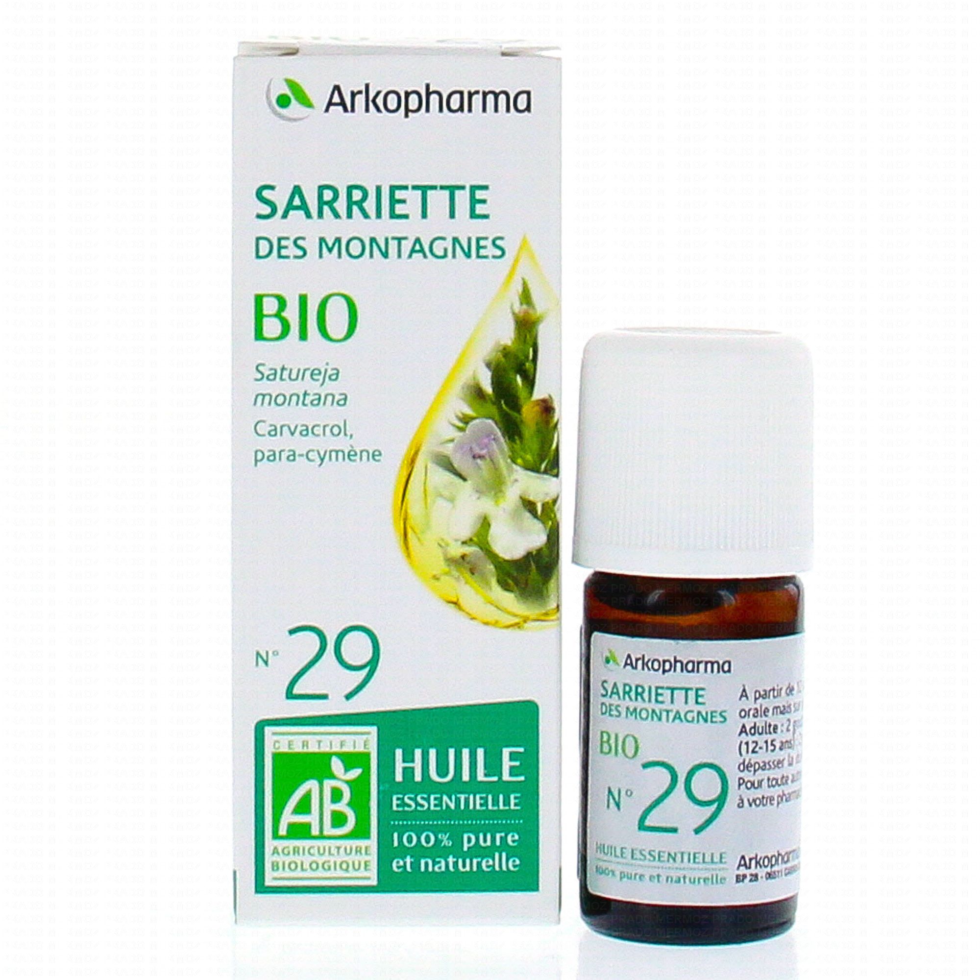 ARKOPHARMA Huile essentielle de Sarriette des montagnes N°29 Bio flacon