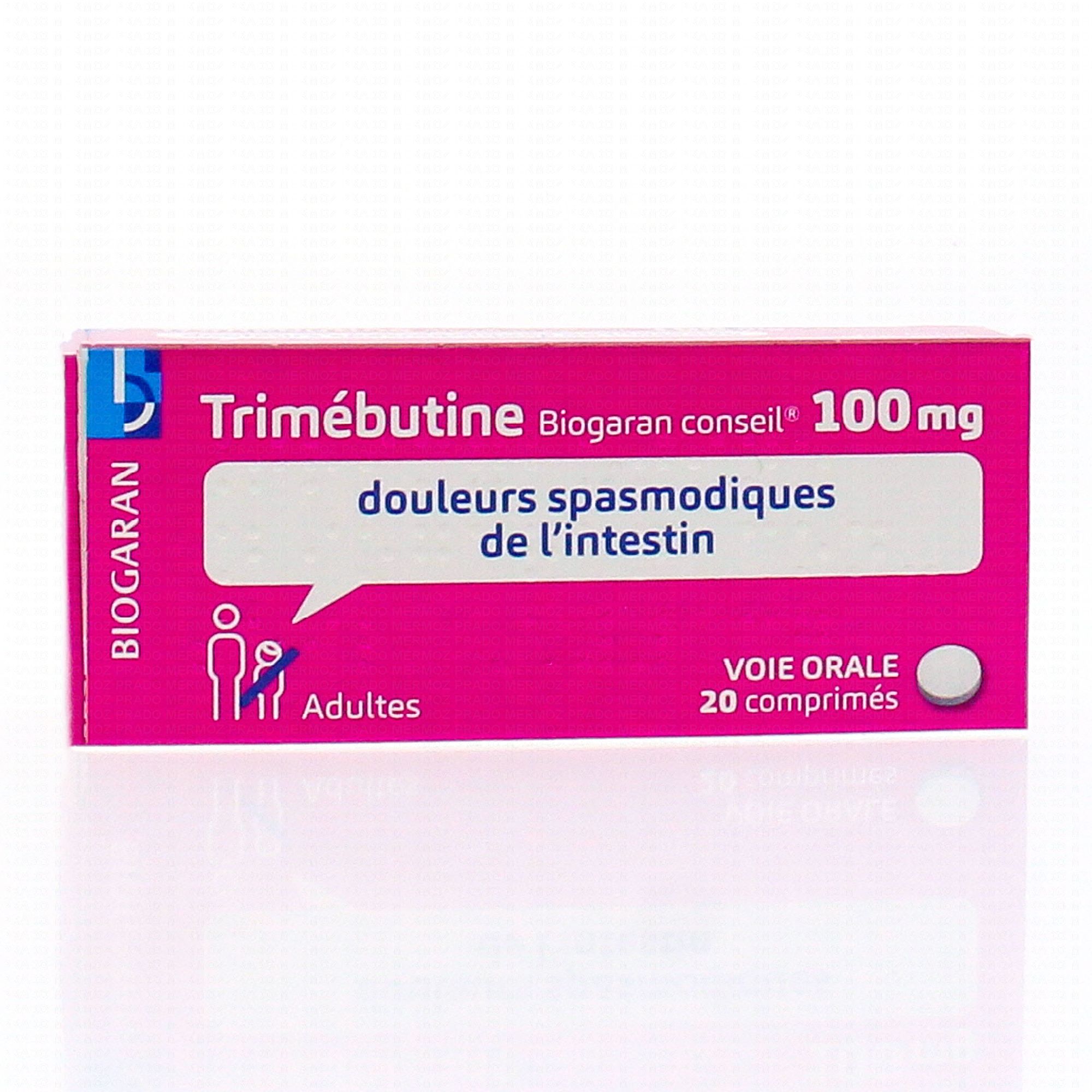 BIOGARAN Trimebutine 100mg Boîtes De 20 Comprimés (médicament Conseil ...