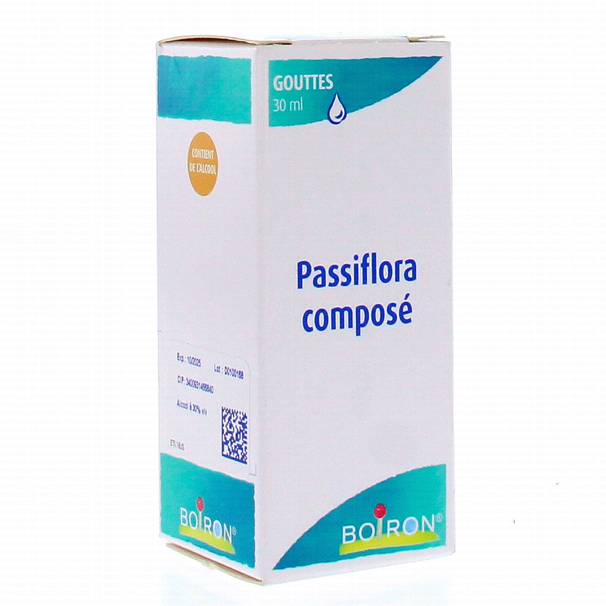 Boiron Passiflora Composé Gouttes 30ml Homéopathie Médicaments