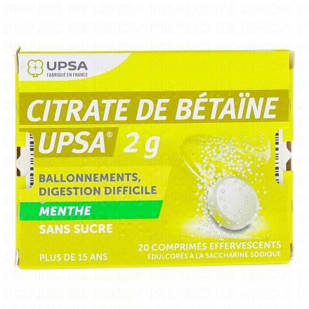 CITRATE DE BETAINE UPSA 2g menthe sans sucre