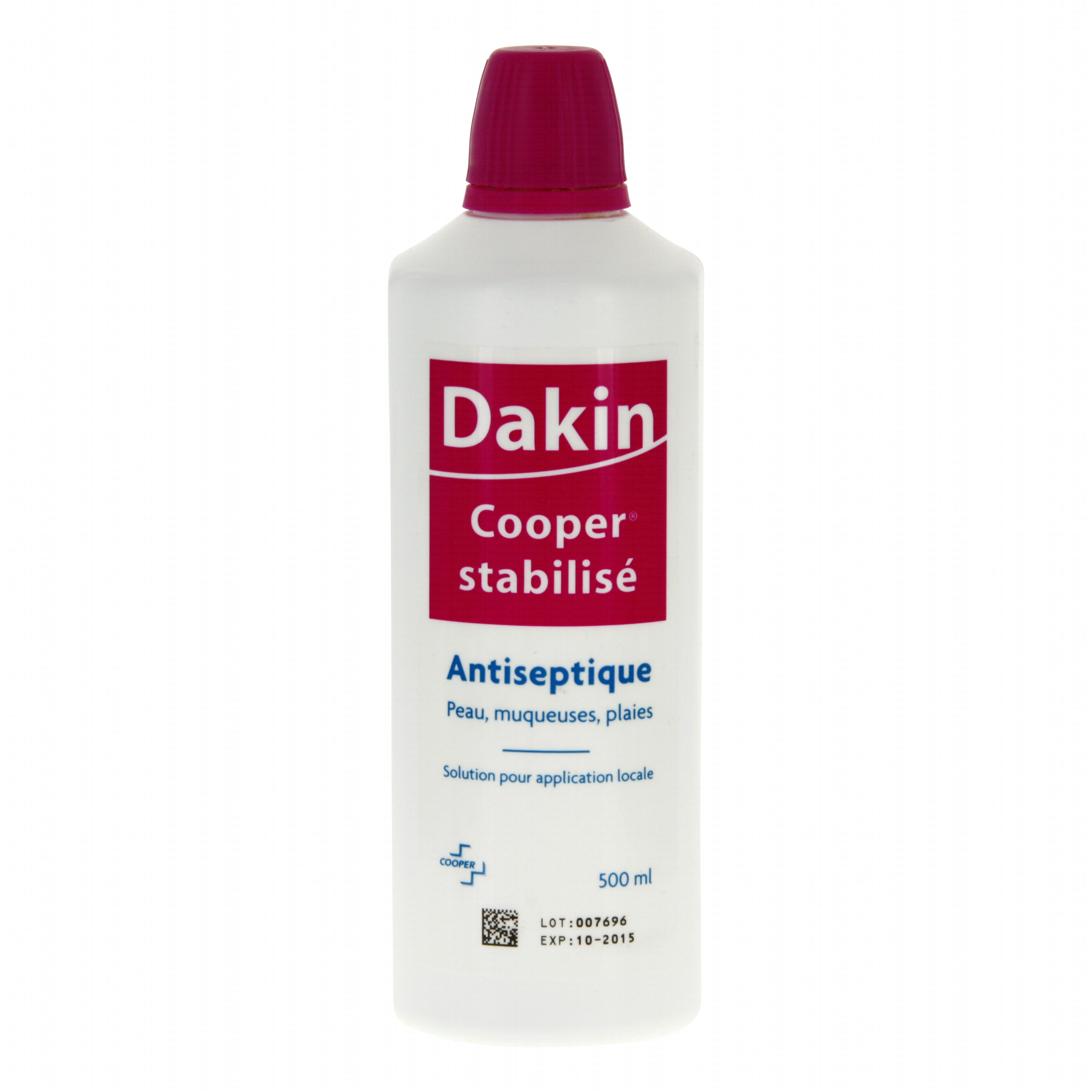 Dakin cooper stabilisé flacon de 500 ml - Médicament conseil ...