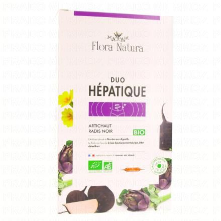 FLORA NATURA Duo Hépatique Bio 20 ampoules de 15ml