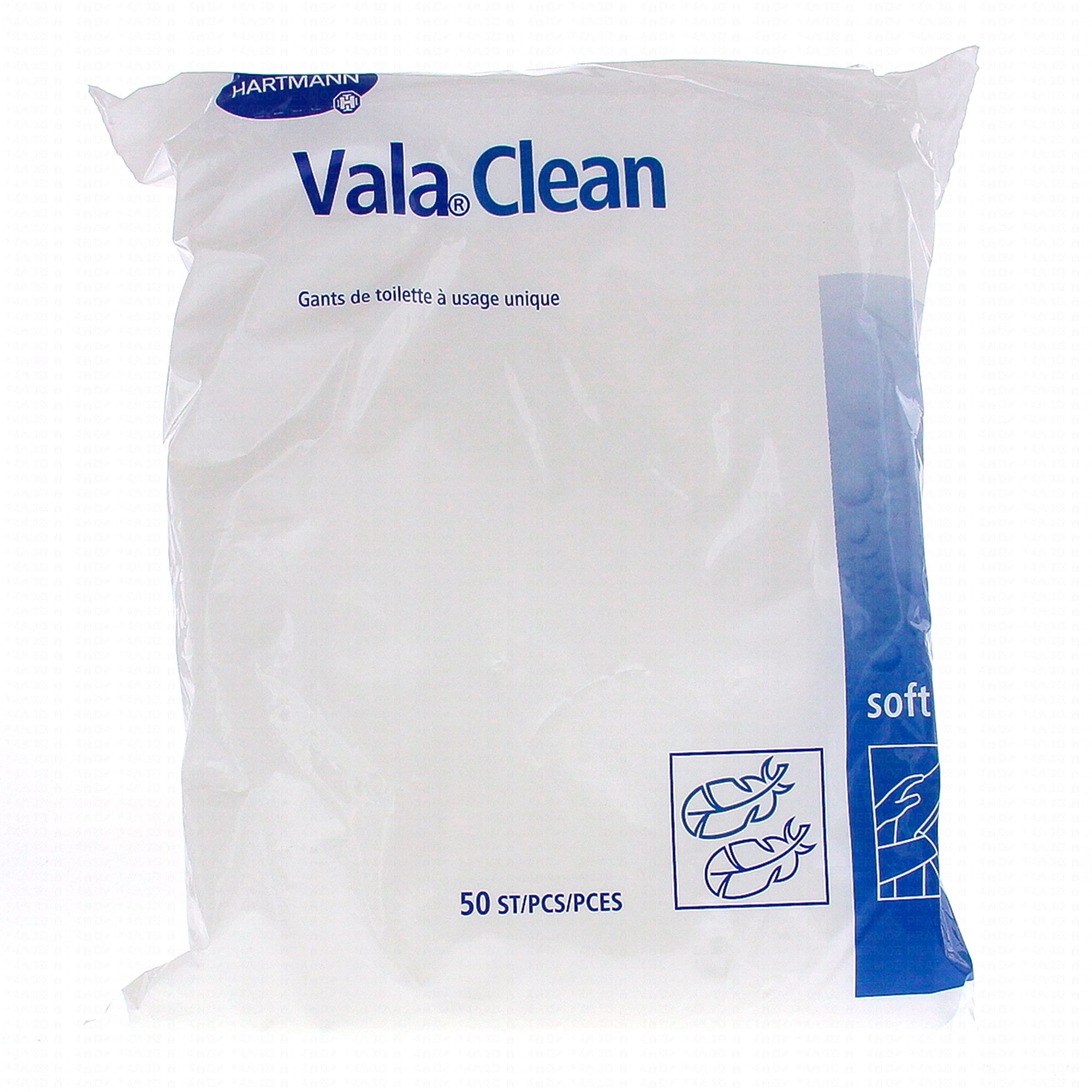 Valaclean Basic gant toilette usage unique 15.5x22.5cm 50 pce à petit prix