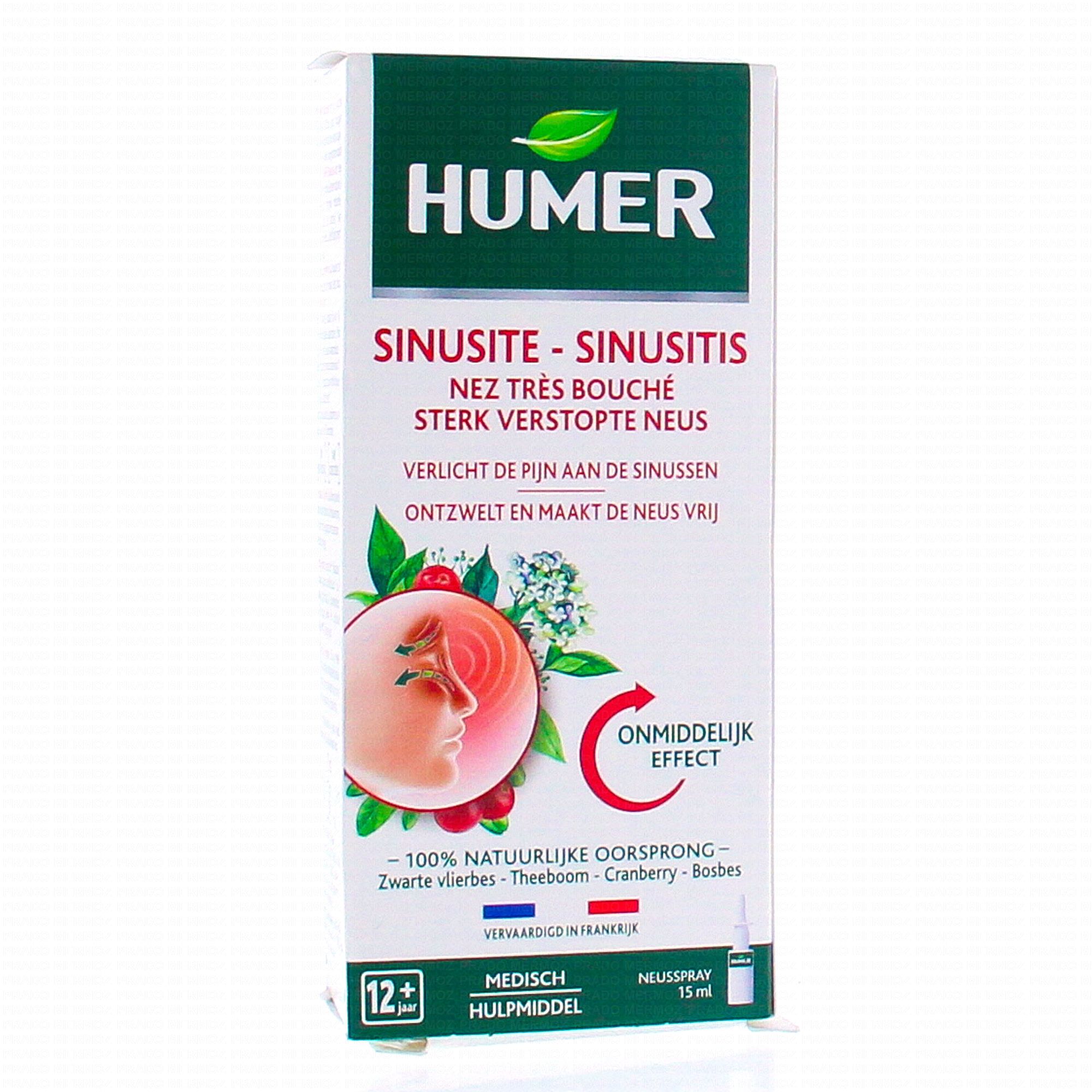 Humer Sinusite : spray nasal pour traiter le rhume et la sinusite