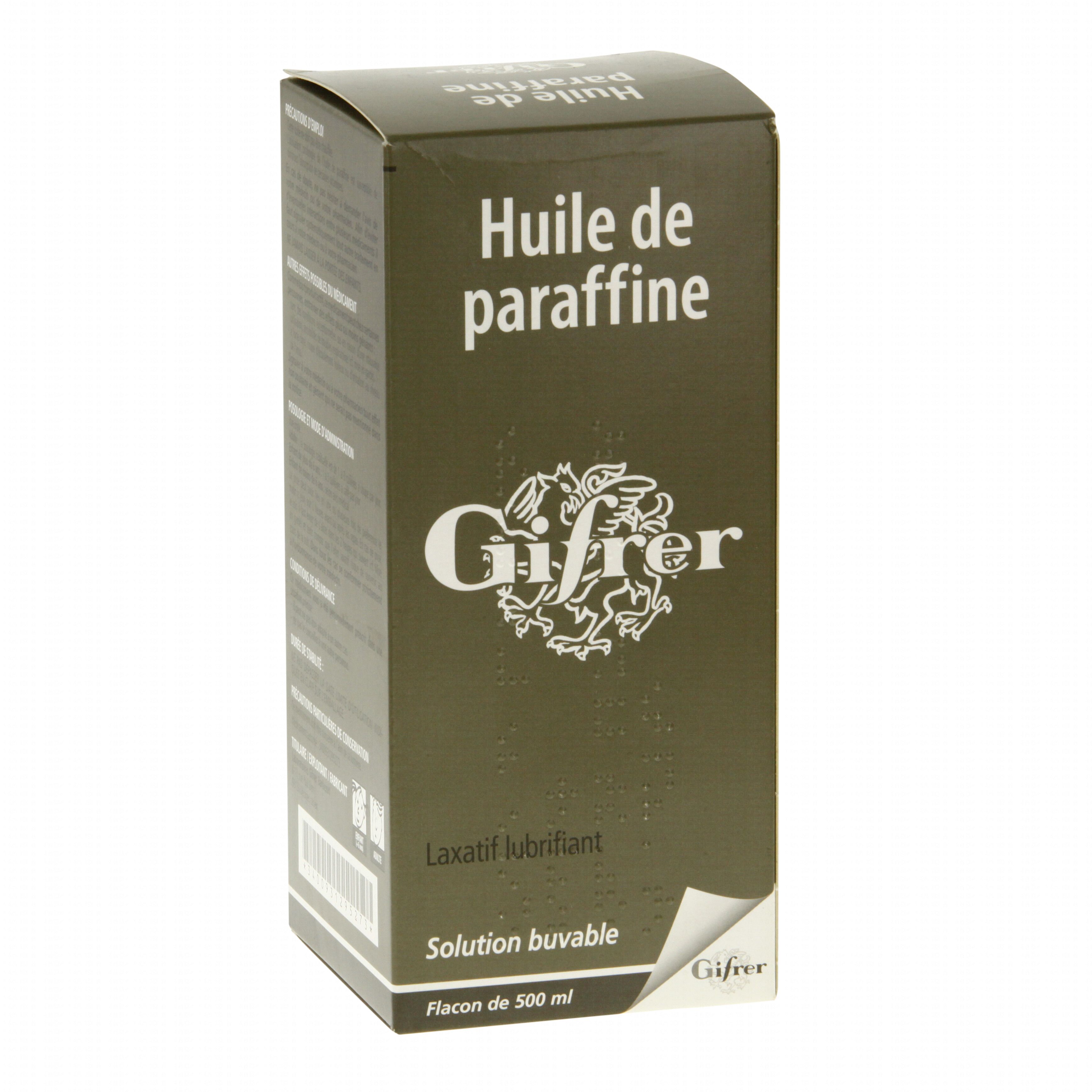 HUILE DE PARAFFINE 500ML GIFRER - Pharmacie en ligne