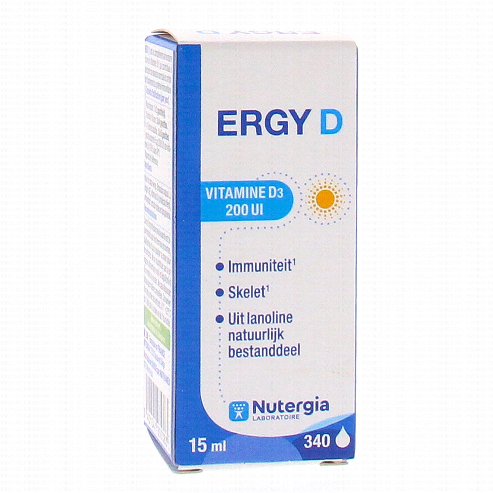 Nutergia Ergy D Vitamine D3 200 UI 15ml - Easypara