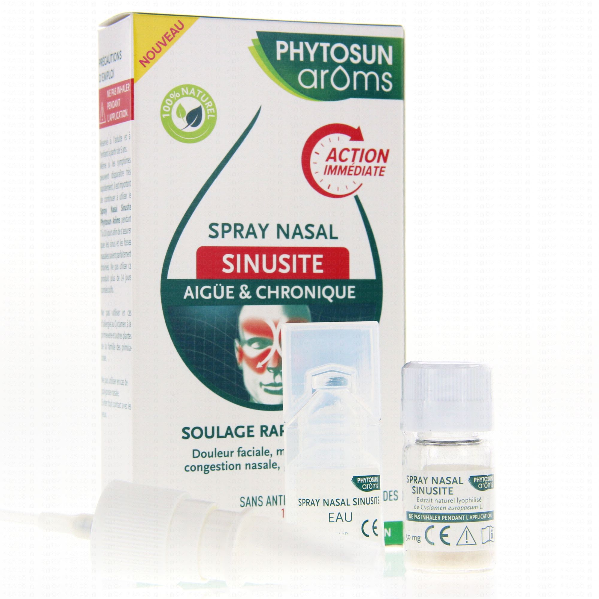 Phytosun Aroms Spray Nasal Sinusite 50mg - Soulage Rapidement