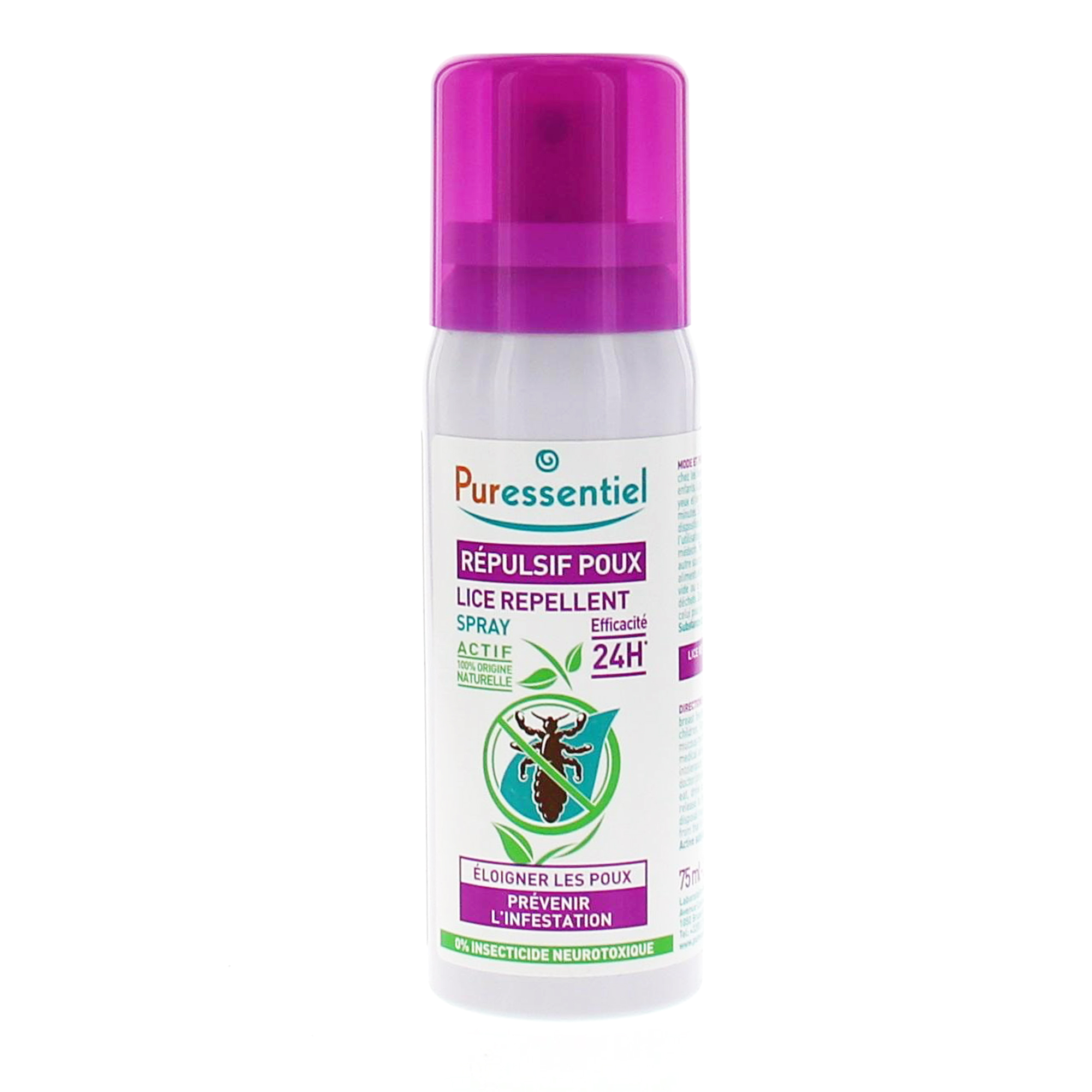 Puressentiel - Anti Poux - Spray Répulsif Poux - Eloigne les poux et  prévient l'infestation - Actif 100% d'origine naturelle - Format Familial -  200