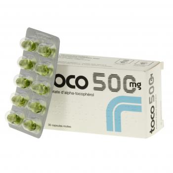 Toco 500 mg boîte de 30 capsules - Médicament conseil - Pharmacie Prado ...