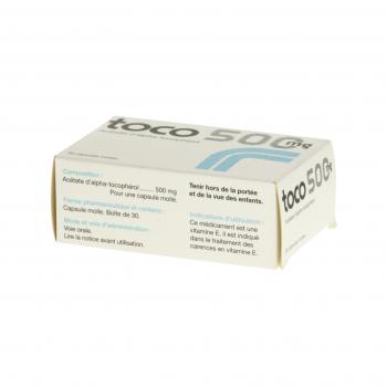 Toco 500 mg boîte de 30 capsules Negma (médicament conseil) - Pharmacie ...