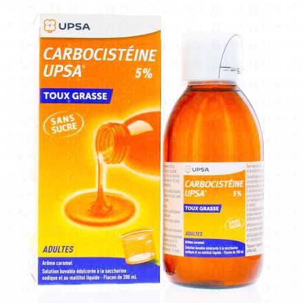 CARBOCISTEINE UPSA 5% Sirop Toux Grasse Sans Sucre Flacon 200ml ...