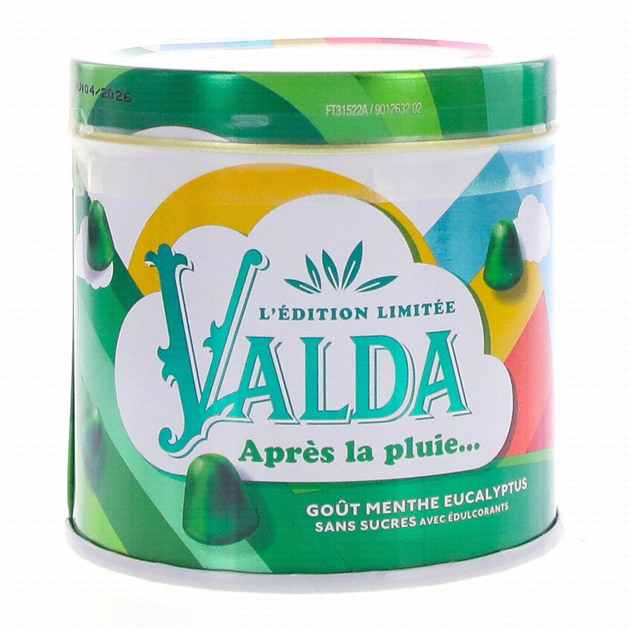 VALDA Gommes goût Menthe Eucalyptus Sans sucre (160 g)