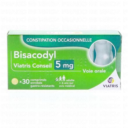 VIATRIS Bisacodyl 5 mg Boite de 30 comprimés