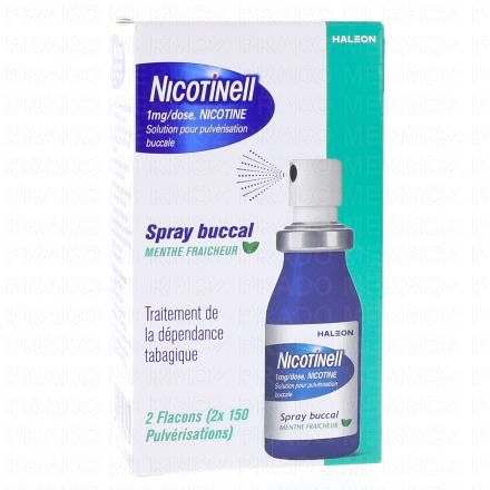 NICOTINELL 1 mg/dose, solution pour pulvérisation buccale (2 sprays)